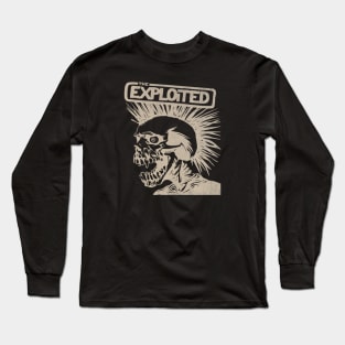 punk skull - the exploited Long Sleeve T-Shirt
